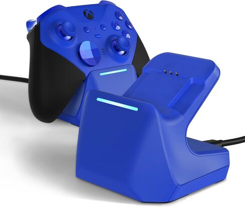 Charging Station Dock for Xbox Elite Series 2 Controller, Charger Stand for Xbox Elite Series 2 Core Controller with Type C Charging Cable - Glacier White in Kuwait