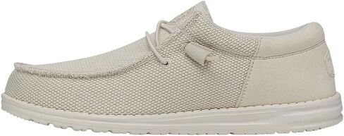 Hey Dude Men's Wally-Funk Mono White Size 6 | Men's Shoes | Men Slip-on Loafers | Comfortable & Light-Weight in Saudi Arabia