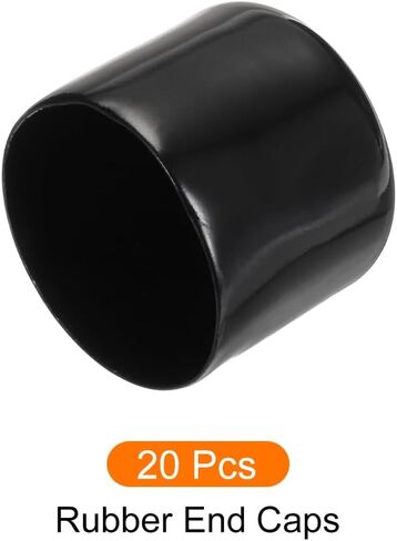4 Pack Screw Thread Protector Cover Rubber End Caps, [for Screw, Bolt, Rod End Cap] - 2 3/16"(56mm) ID/Black in Kuwait