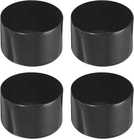 4 Pack Screw Thread Protector Cover Rubber End Caps, [for Screw, Bolt, Rod End Cap] - 2 3/16"(56mm) ID/Black in Kuwait