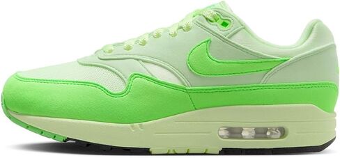 Nike Air Max 1 '87 Women's Shoes (HJ7329-376, Vapor Green/Barely Volt/Black/Green Strike) Size 6.5 in Kuwait