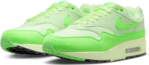 Nike Air Max 1 '87 Women's Shoes (HJ7329-376, Vapor Green/Barely Volt/Black/Green Strike) Size 6.5 in Kuwait