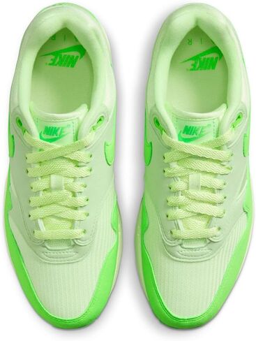 Nike Air Max 1 '87 Women's Shoes (HJ7329-376, Vapor Green/Barely Volt/Black/Green Strike) Size 6.5 in Kuwait
