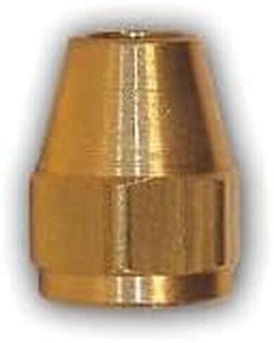 MID-America Fittings 21110X3 Hex Short Rod Nut, 3/16 in SAE 45 deg Flare, Brass (7 Pack) in Saudi Arabia