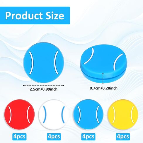16Pcs Tennis Racket Vibration Dampener, Tennis Vibration Dampener, Racket String Shock Absorber, Great Tennises Gift in Saudi Arabia