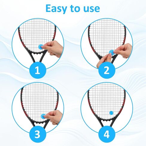 16Pcs Tennis Racket Vibration Dampener, Tennis Vibration Dampener, Racket String Shock Absorber, Great Tennises Gift in Saudi Arabia