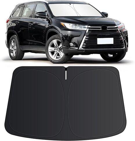 Windshield Sun Shade for Toyota RAV4 2019-2024 2025 SUV Crossover, LE XLE Premium Limited XSE Hybrid Adventure, Car Front Window Covers Sun Visor Blocks UV Rays Sunshade for Toyota RAV4 Accessories in Saudi Arabia