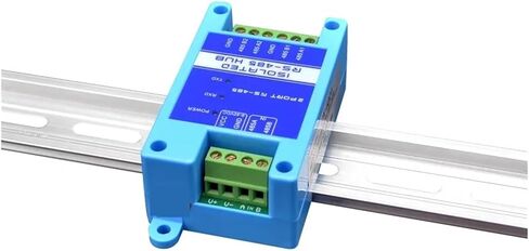 Analog to Digital Signal 485 Repeater photoelectric Isolation Industrial Grade RS485 hub 2 Port Signal Amplifier Anti Jamming Lightning Protection ​ in Kuwait