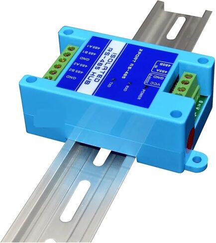 Analog to Digital Signal 485 Repeater photoelectric Isolation Industrial Grade RS485 hub 2 Port Signal Amplifier Anti Jamming Lightning Protection ​ in Kuwait