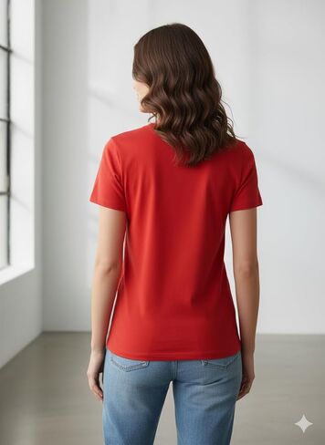 tshirts للنساء قمم جولة الرقبة القصيرة الأكمام الصيفية Tees الشاطئ العطلات ملابس العوامل القطن الناعم in Kuwait