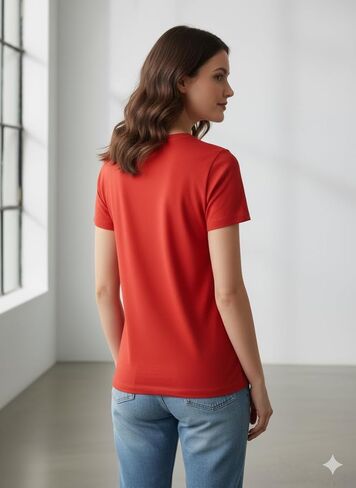 tshirts للنساء قمم جولة الرقبة القصيرة الأكمام الصيفية Tees الشاطئ العطلات ملابس العوامل القطن الناعم in Kuwait
