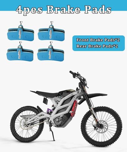 منصات فرامل القرص الأمامية والخلفية 4 PCS تناسب Sur Ron Light Bee X و S ، من أجل Talaria Sting MX3 R/MX4 ، لقطع الدراجة الأوساخ الكهربائية Segway X160 X260 in Kuwait