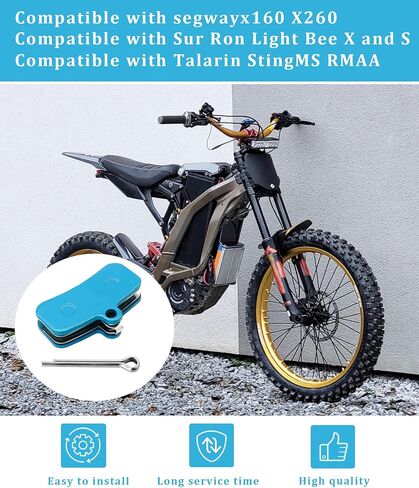 منصات فرامل القرص الأمامية والخلفية 4 PCS تناسب Sur Ron Light Bee X و S ، من أجل Talaria Sting MX3 R/MX4 ، لقطع الدراجة الأوساخ الكهربائية Segway X160 X260 in Kuwait