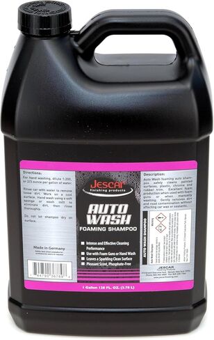 Jescar Auto Wash Shampoo - 32oz - PH-neutral car wash soap for ultimate paint protection, Use in Foam Cannon, foam Guns, & 5 Gallon Bucket. Safe for Cars, Trucks, Motorcycles, RVs & More. in Kuwait