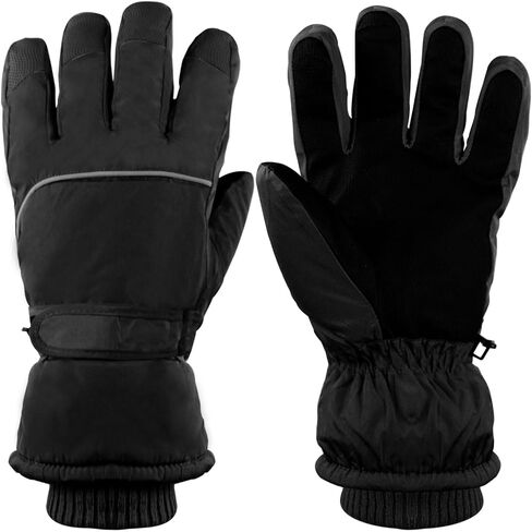 Winter Ski Gloves for Men Women, Waterproof Windproof Snowboard Gloves Warm Touchscreen Snow Gloves for Cold Weather in Kuwait