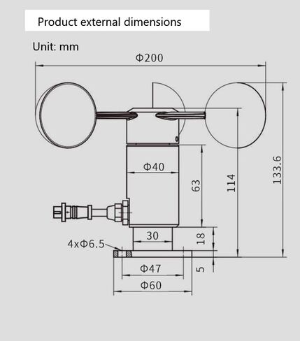 All-Aluminum Alloy Ultrasonic Pipeline-Type High-Precision Wind Speed Sensor & Three-Cup Anemometer (4-20mA Output) in Saudi Arabia