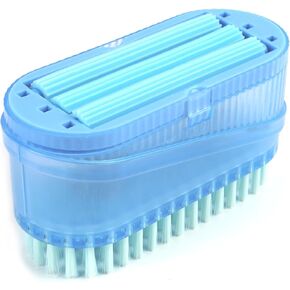 صندوق صابون، موزع صابون محمول ABS مع أسطوانة للرغوة بدون استخدام اليدين، موزع صابون مثالي وحاوية صابون الغسيل، مناسب للاستخدام في المنزل وفي السفر (أزرق) in Kuwait