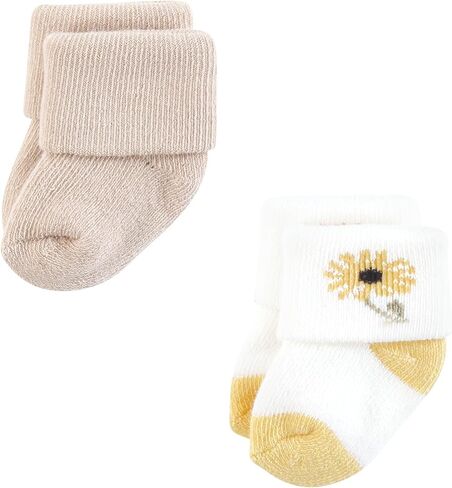 Touched by Nature Baby Infant Girl Organic Cotton Socks, Flower Market, 6-12 Months, Pink in Saudi Arabia