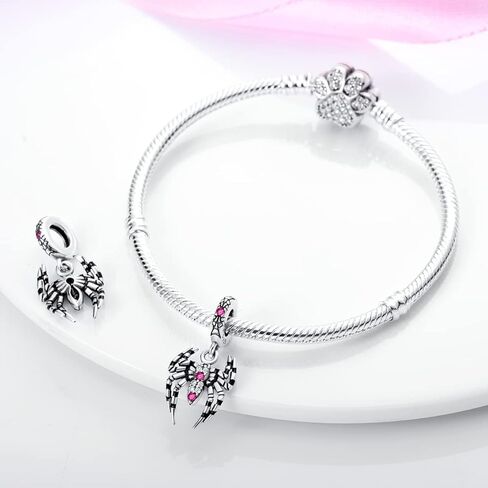 Parmuz Charm for Bracelet Necklace S925 Sterling Silver Lucky Charms for Woman Love Animal Daisy Charm Bead Pendant Jewelry Gift in Kuwait