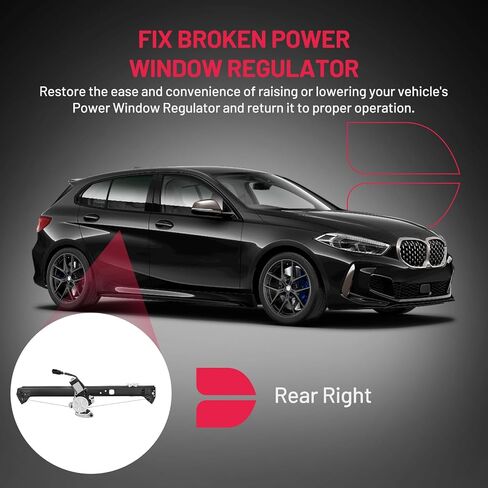 BDFHYK 741-412 منظم نوافذ الطاقة مع محرك خلفي يسار لـ 2000 2001 2002 2003 2004 2005 2006 BMW X5 00 01 02 03 04 05 06 in Saudi Arabia
