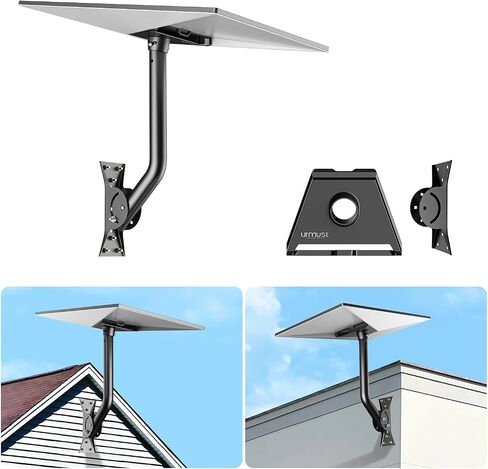Urmust Starlink Gen 3 Mount, 360° Adjustable Angle Starlink Roof/Wall Mount with Pipe Adapter, Starlink Mounting Kit Gen 3 for Standard Dish, Starlink Pole Mount, Starlinks Internet Satellite Kit in Saudi Arabia