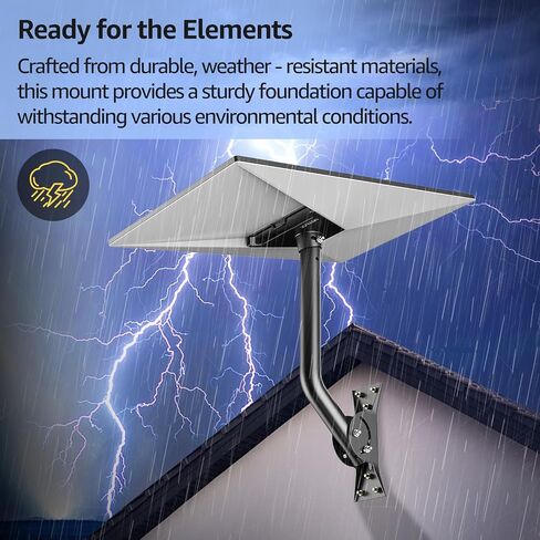 Urmust Starlink Gen 3 Mount, 360° Adjustable Angle Starlink Roof/Wall Mount with Pipe Adapter, Starlink Mounting Kit Gen 3 for Standard Dish, Starlink Pole Mount, Starlinks Internet Satellite Kit in Saudi Arabia
