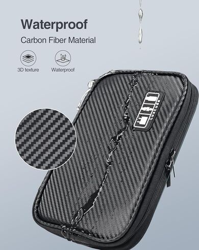 Luxtude Cable Organizer Bag, Travel Cord Organizers Bags, Electronic Organizer Travel Case, Portable Charger Organizer Case, Compact Tech Bags & Wire Pouch, Cable & Cord Storage in Saudi Arabia
