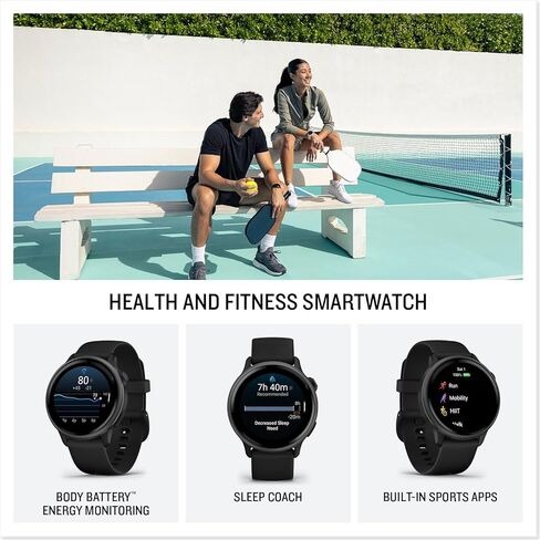 Garmin Vivoactive 6 Smartwatch Metallic Jasper Green with Jasper Green Band Best Fitness GPS Smart-Watch with AMOLED Display, 11-Day Battery, Advanced Activity Tracking Watch Bundle for Men &Women in Saudi Arabia