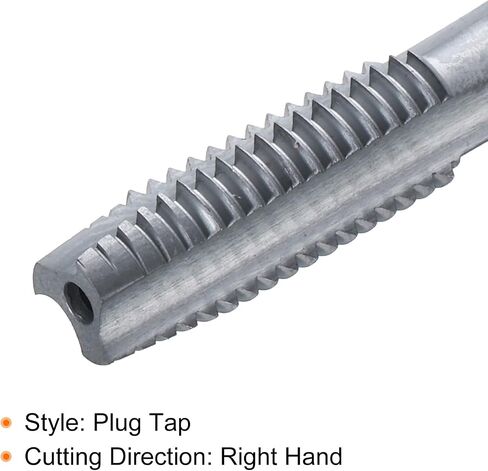 HARFINGTON M8x1.25 Metric Thread Tap 6542 Cobalt High-Speed Steel TiCN Coated Plug Tap Right Hand Straight Flutes Screw Threading Hand Tap in Saudi Arabia