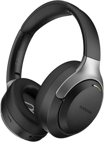 LC30Pro Hybrid Active Noise Cancelling Headphones Over Ear, 100H Playtime Wireless Bluetooth Headphones with Mic, HiFi Audio, 3 EQ Modes, Low Latency, Foldable for Gaming/Travel/Office in Kuwait
