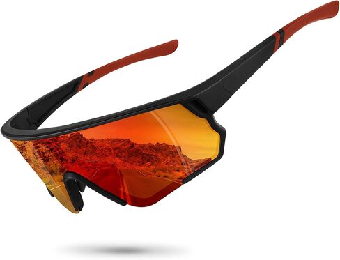 نظارات شمسية رياضية مستقطبة للرجال والنساء حماية من الأشعة فوق البنفسجية لركوب الدراجات والجري حول نظارات الشمس in Kuwait