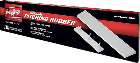Rawlings | Spiked Pitching Rubber | Durable Rubber Construction | Portable & Practice Ready | 18" Youth Size in Saudi Arabia