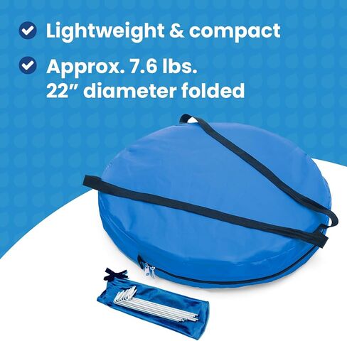 WeatherPod® The Original Shark Tank MyPod ™ 1-2 PORPON POD - ابق دافئًا وجافًا وخارجًا من الشمس - جراب الطقس للرياضة أو المطر أو الرياح (أحمر ، 46 "L x 46" W × 59 "H) in Kuwait