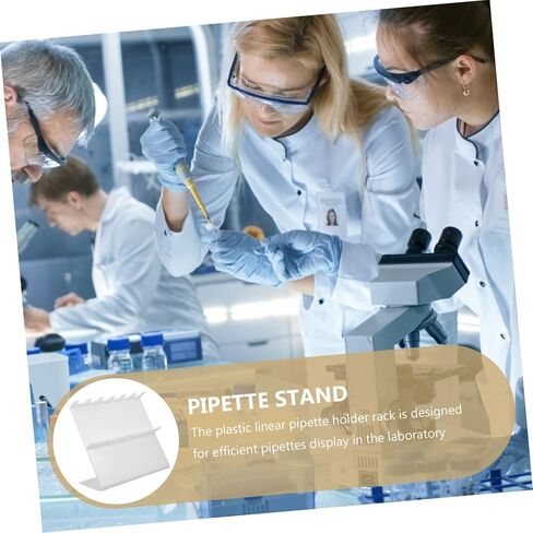 Gatuida Portable Pipette Stand Laboratory Pipette Holder Rack Sturdy Plastic Storage Solution for Lab Tools and Experiments in Saudi Arabia