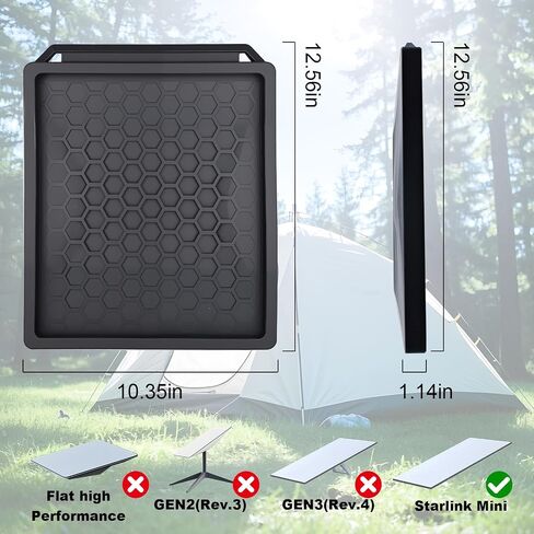 Starlink Mini Protective Cover, Military-Grade Silicone Case for Starlink Mini Dish, Shockproof, Anti-Bump, UV-Resistant & Lightning-Proof Full Cover Shell, Fits 12.2 x 10.63 Inches, Black in Saudi Arabia