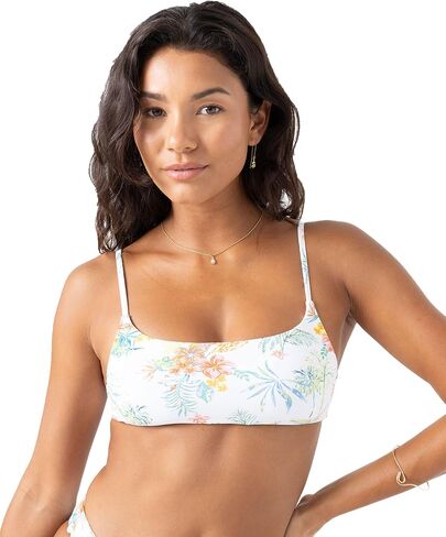 Roxy Women's Bralette Bikini Adjustable Swim Top, Quick-Dry, Removable Pads, UPF 50+, Resort Wear in Saudi Arabia