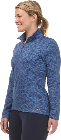 Kerrits Women's Snaffle Links Fleece Equestrian Half Zip Top – Plush, Midweight Fleece-Lined Winter Riding Shirt, Great Layer in Saudi Arabia