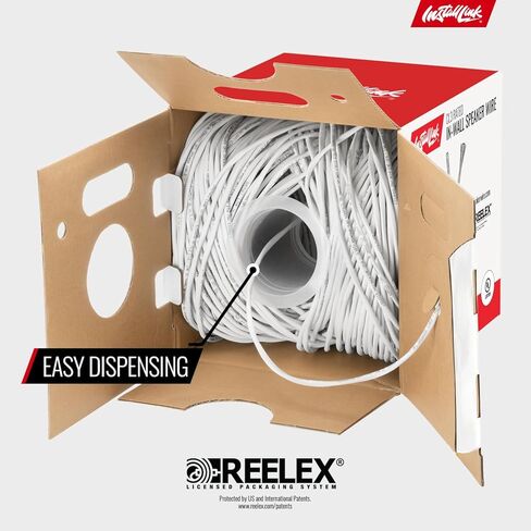 Install Link 16 AWG Gauge in-Wall Speaker Wire - UL CL3 Rated (100 FT) Oxygen Free Copper (OFC) in Kuwait
