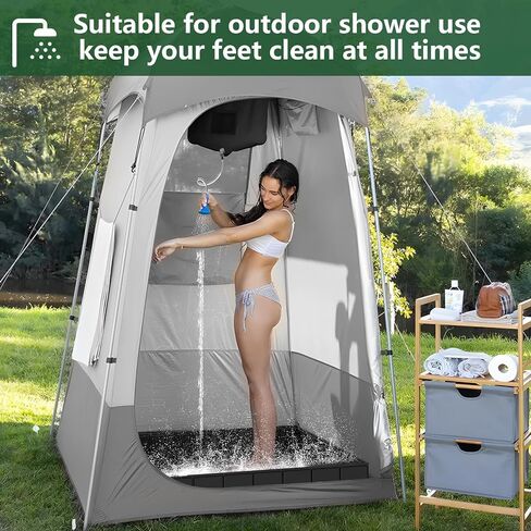 Portable Shower for Camping, Rechargeable Camping Shower with Led Display, Portable Shower for Camping, Beach, Hiking, Outdoor Travelling, Pet Cleaning in Saudi Arabia