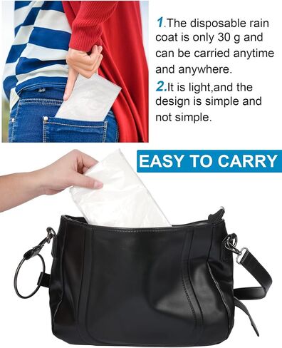 60 Pack Disposable Rain Ponchos for Adults Emergency Waterproof Raincoat with Hood Disposable Ponchos Rain Gear for Outdoors in Saudi Arabia