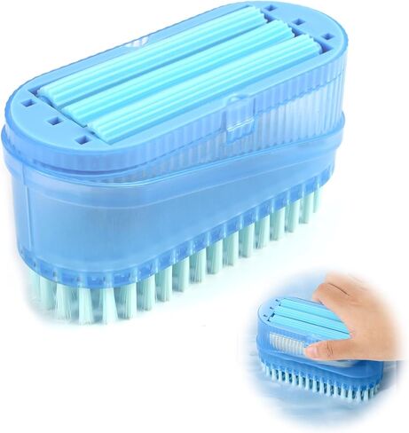 صندوق صابون، موزع صابون محمول ABS مع أسطوانة للرغوة بدون استخدام اليدين، موزع صابون مثالي وحاوية صابون الغسيل، مناسب للاستخدام في المنزل وفي السفر (أزرق) in Kuwait