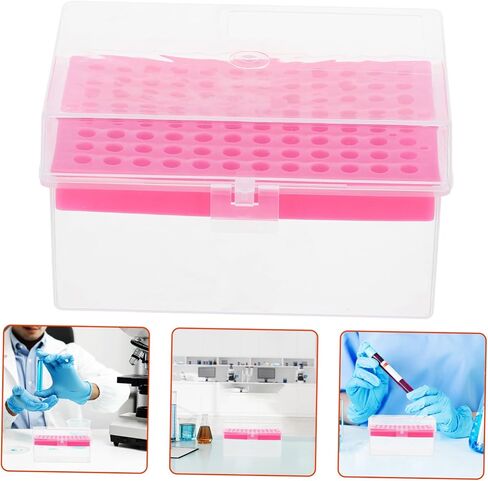 GANAZONO Laboratory Pipette Tips Storage Box Compact Plastic Holder for Pipettor Tips Multi-Compartment Design for Efficient Organization for Scientific Research and Lab Use in Saudi Arabia