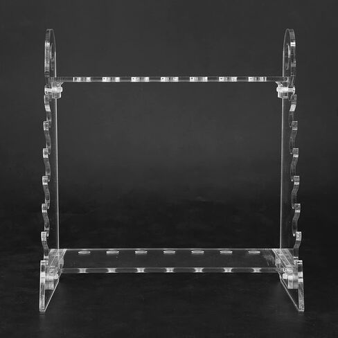 Organic Glass Pipette Rack with 1.5cm Hole Diameter - Trapezoid Design for Easy Support in Saudi Arabia