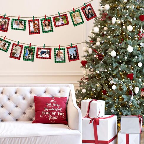 50 Pack Paper Picture Frame, White Cardboard Frames,Paper Frames 4x6, Photo Holder with Wooden Clips and String for Wall Decor and Party Supplies in Kuwait