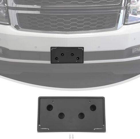 Linskip لـ 2021+ Chevy Suburban/Tahoe Front Plate License Riced Bracket Kits المتوافقة مع 2021 2022 2023 2024 2025 Suburban/Tahoe in Saudi Arabia