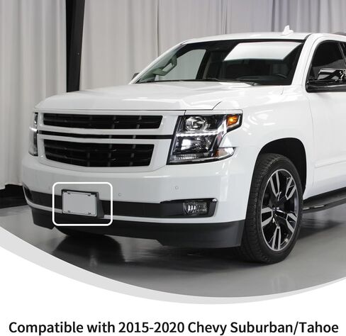 Linskip لـ 2021+ Chevy Suburban/Tahoe Front Plate License Riced Bracket Kits المتوافقة مع 2021 2022 2023 2024 2025 Suburban/Tahoe in Saudi Arabia