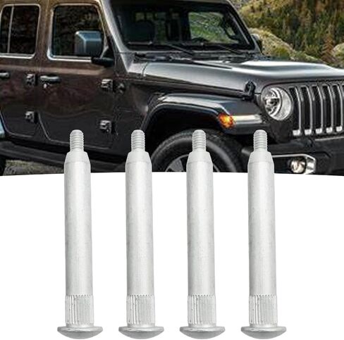 UOIENRT 4 قطع 55395703AD مجموعات إصلاح دبابيس مفصلات الباب بديلة لسيارة Jeep Wrangler 2007-2018 بديلة لسيارة Jeep Wrangler JK 2018 استبدال 55397182AB 55395703AD 55395385AE in Saudi Arabia