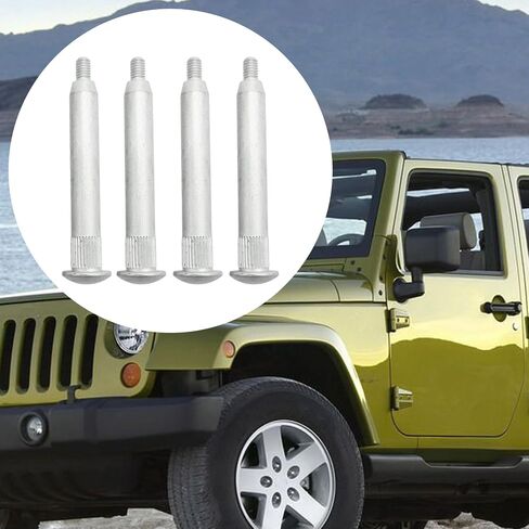UOIENRT 4 قطع 55395703AD مجموعات إصلاح دبابيس مفصلات الباب بديلة لسيارة Jeep Wrangler 2007-2018 بديلة لسيارة Jeep Wrangler JK 2018 استبدال 55397182AB 55395703AD 55395385AE in Saudi Arabia