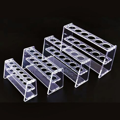 رف حامل أنبوب اختبار أكريليك 6 مآخذ لأنابيب الطرد المركزي سعة 25 مل شفافة (25 مل، 6 مآخذ) in Kuwait