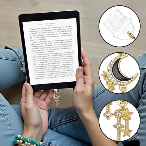 Dust Plug Charms for Kindle - 2 Pack Black Gold Wyvern Dragon Charging Port Cover, Mystical Aesthetic Pendants for Phone Type C/USB C, Gift for Witchy Bookish Students E-Reader Accessory in Kuwait